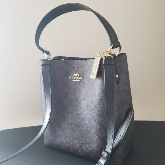 Coach Black and Brown Satchel - Picture 4 of 14